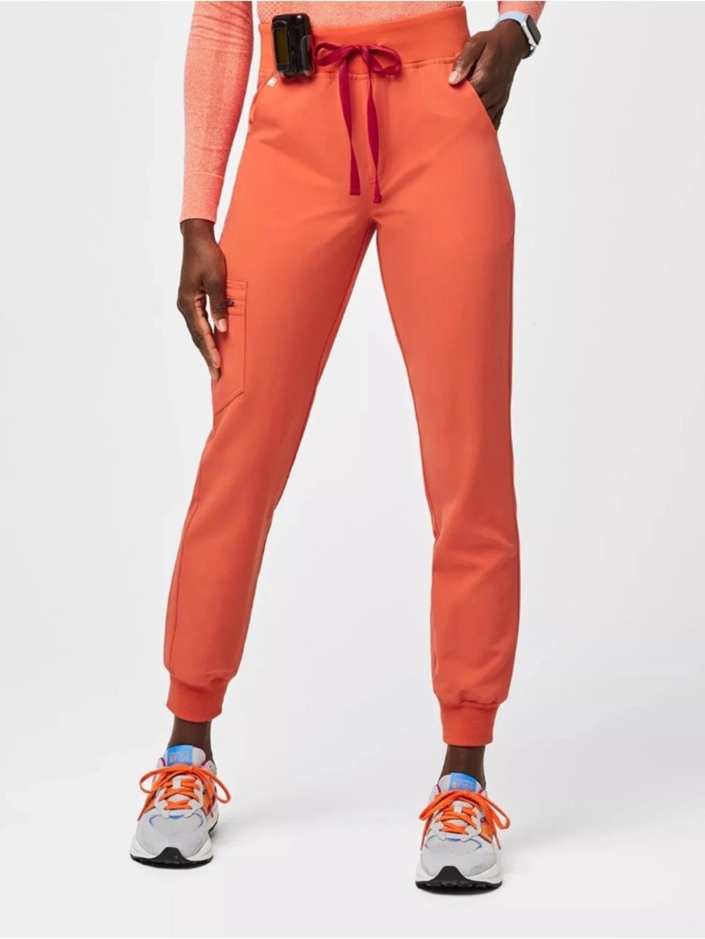 Limited Ed Figs Womens Zamora Jogger Scrub Pants Sunset Orange  XXS/P